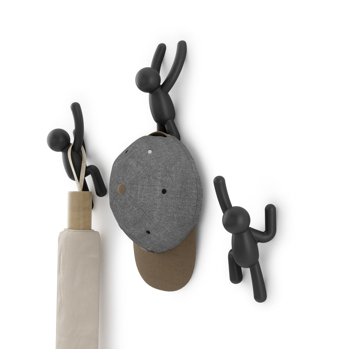 Buddy Wall Hooks, Set of 3