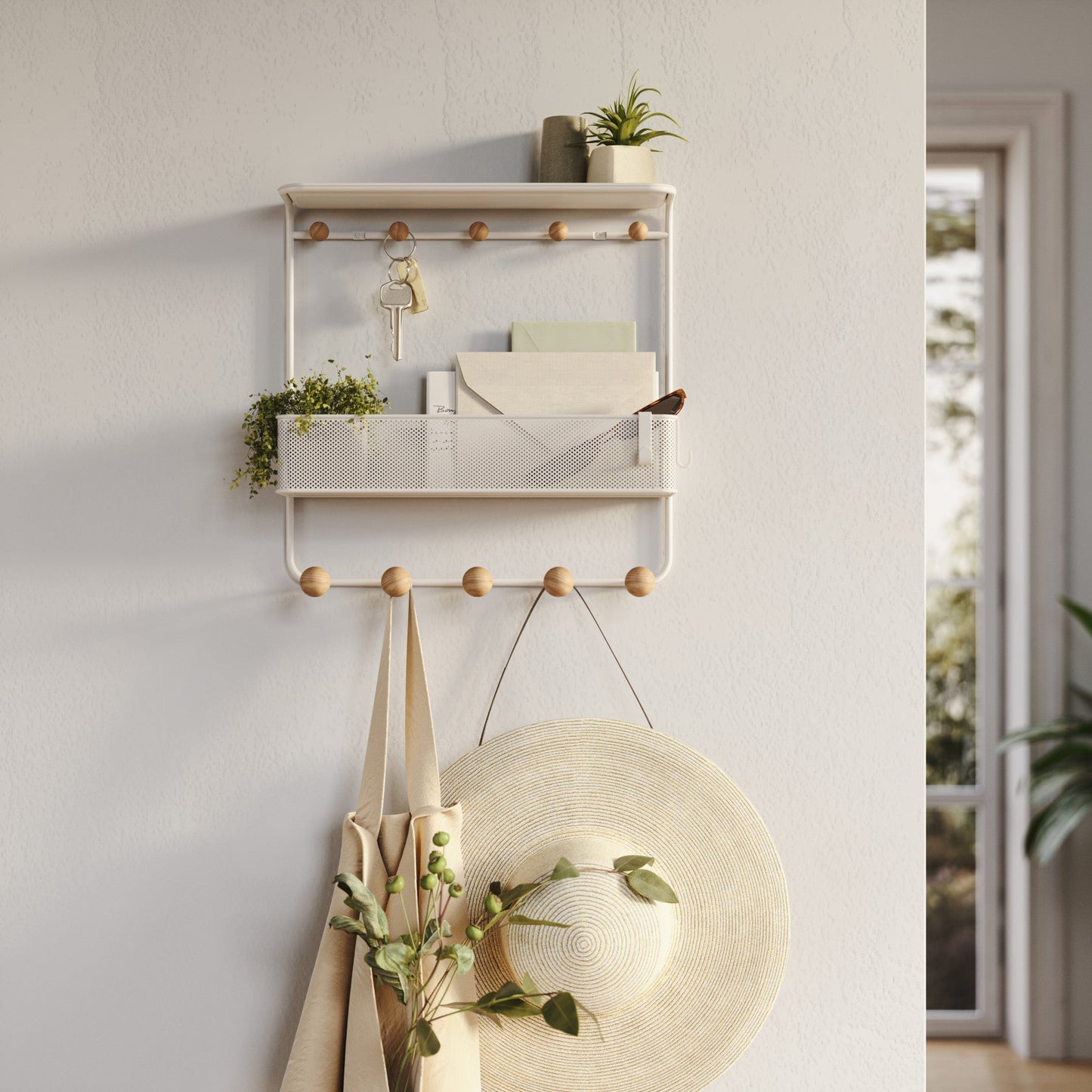 Shelf with Hooks