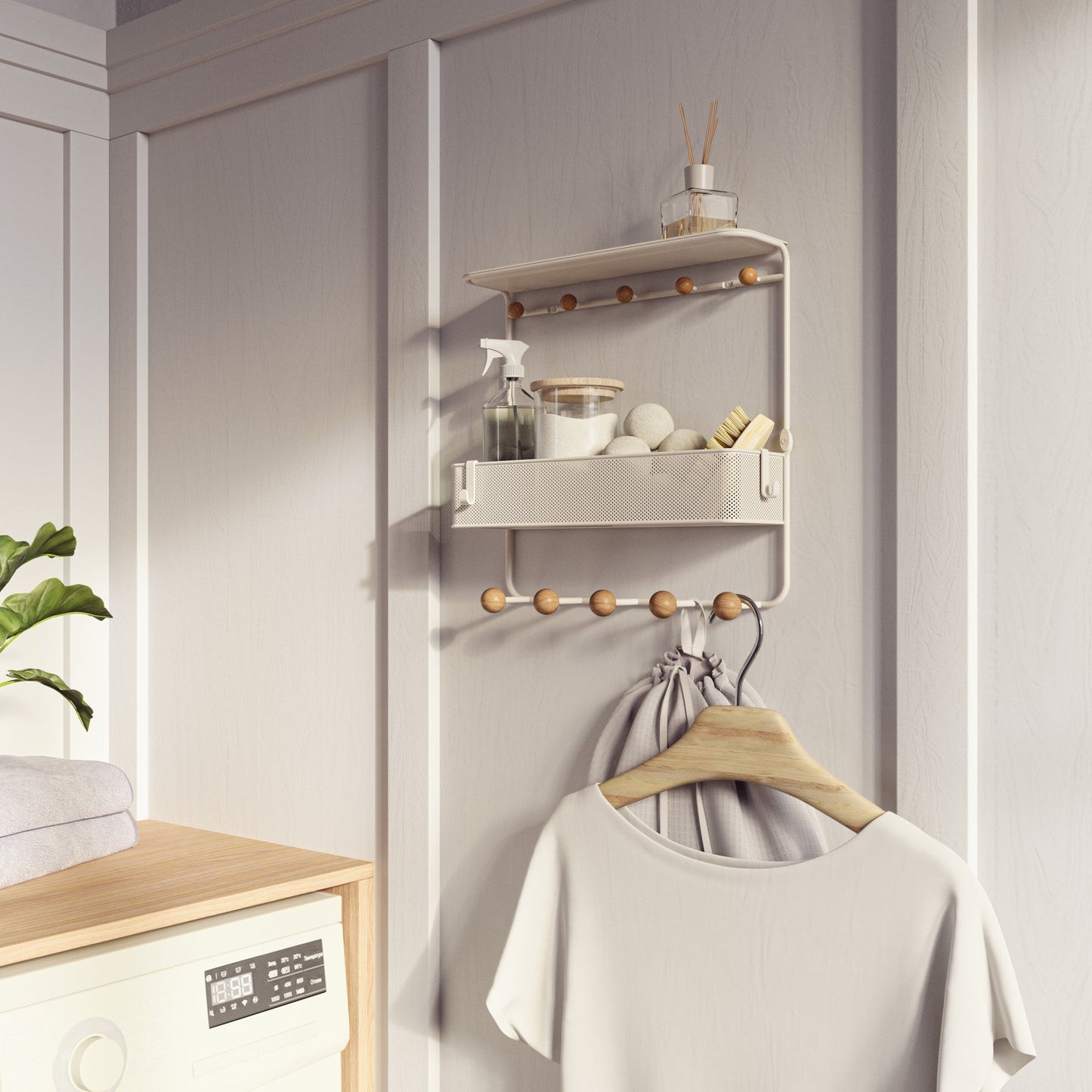 Shelf with Hooks